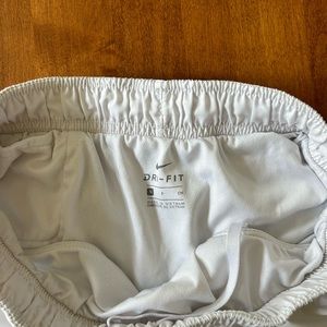 White Nike Running Shorts